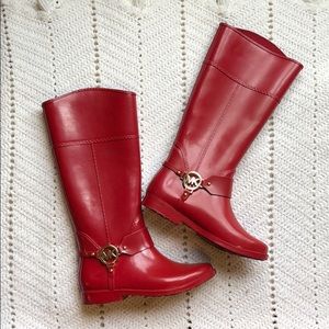 Michael Kors red RainBoots